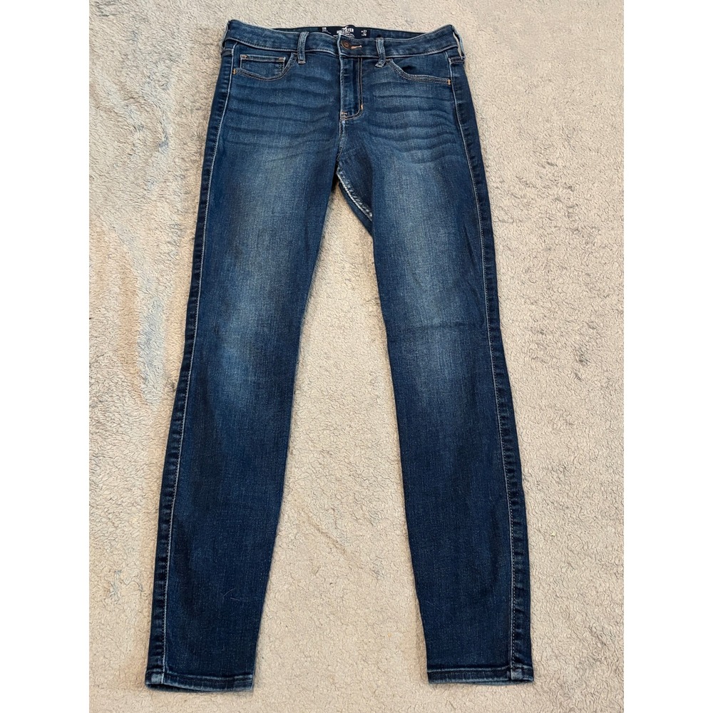 Hollister High-Rise Super Skinny Jeans Blue Soft Stretch 5R W27 L28 Medium Wash